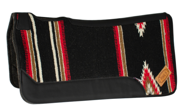 Westernpad Navajo Vilt Black