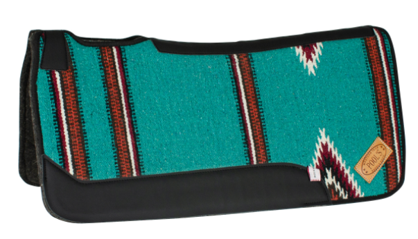 Westernpad Navajo Vilt Turquoise