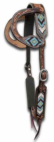 Two Ear  Western Hoofdstel met Beads