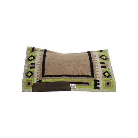 Pool&#039;s Contour Show Saddle Pad Beige/Lime