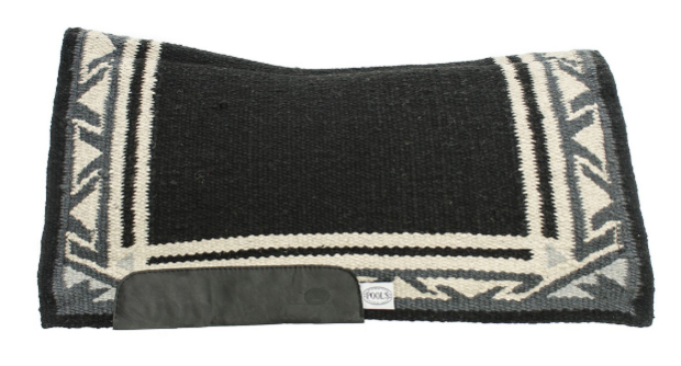 Pool&#039;s Contour Show Saddle Pad Black Grey