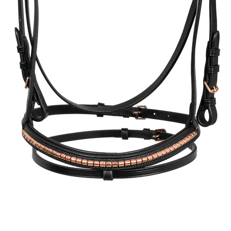 Hoofdstel Supreme Anatomisch Black &amp; Rose Gold