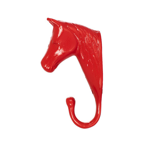 Hanger met paardenhoofd rood