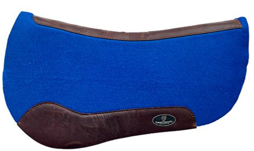 Round Westernpad Synthetisch Vilt Royal Blue