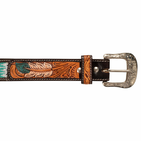 Pool&#039;s  Unisex Western Feather  Belt