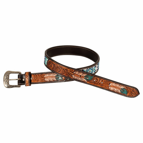 Pool&#039;s  Unisex Western Feather  Belt