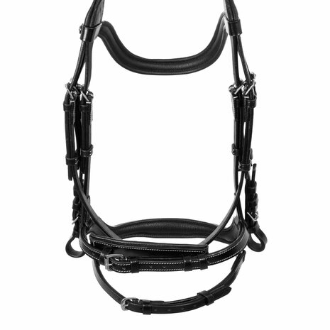 Equestro Anatomic Hoofdstel Zwart