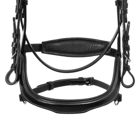 Equestro Anatomic Hoofdstel Zwart