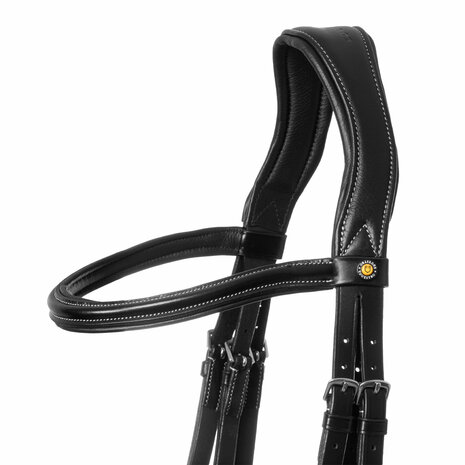 Equestro Anatomic Hoofdstel Zwart