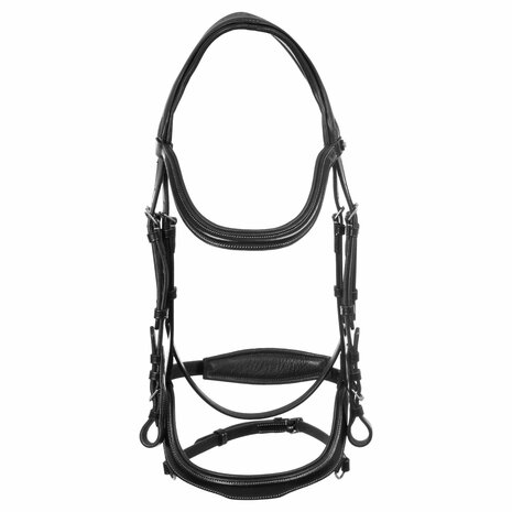 Equestro Anatomic Hoofdstel Zwart