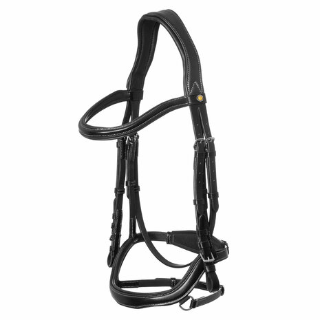 Equestro Anatomic Hoofdstel Zwart