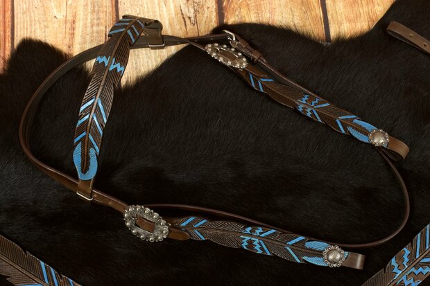 Westernset Feather Turquoise