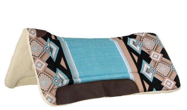 Pool&#039;s Westernpad met synthetisch wol Light Blue