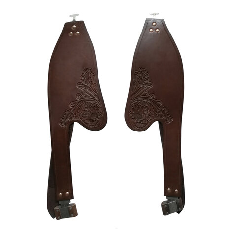 Freemax Western Fenders Cow Choco &amp; Cow Cognac