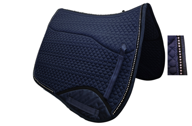 Kifra-pad Square Navy Blue SHINE COTTON