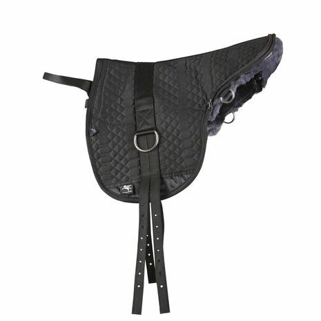 Barebackpad Lamswol Pony Zwart