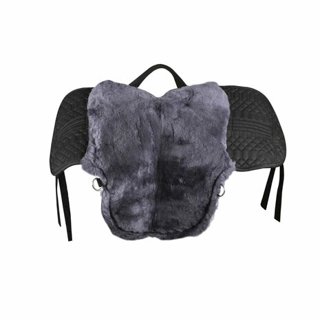 Barebackpad Lamswol Pony Zwart