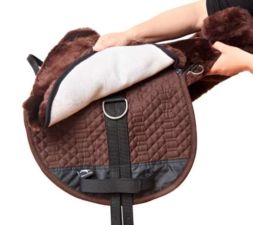 Barebackpad Lamswol Pony Bruin