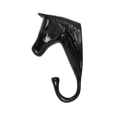 Hanger met paardenhoofd zwart