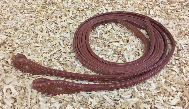 Split Reins Flower Tooling 