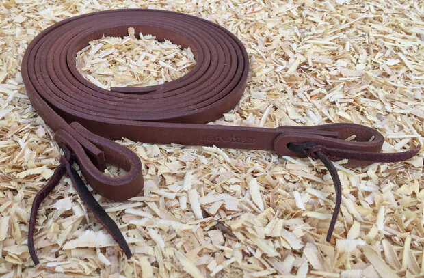 Split Reins Westcoast Medium Oil &amp; Black 3/4&quot;