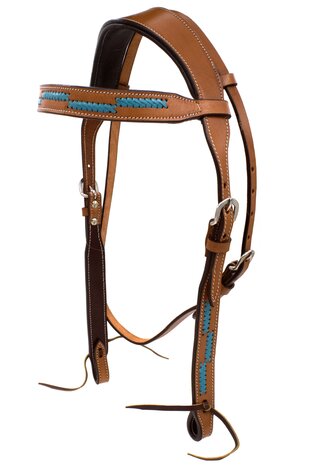 Western Hoofdstel Anatomisch Turquoise