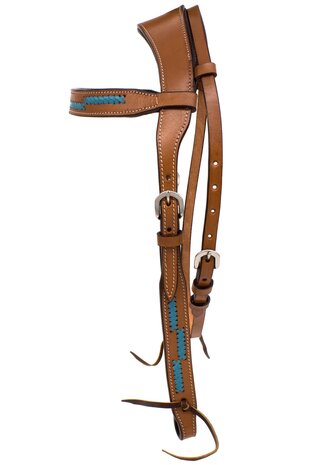 Western Hoofdstel Anatomisch Turquoise