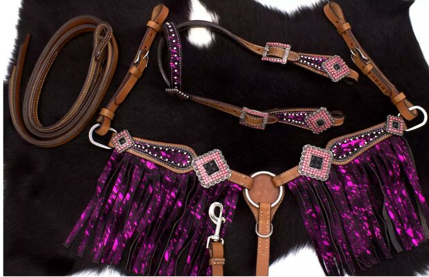 Westernset Shetty / Mini Shetty Purple Pink