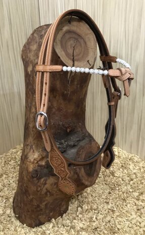 Western Hoofdstel Crystal Balls Futurity browband