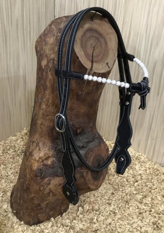 Western Hoofdstel Crystal Balls Futurity browband