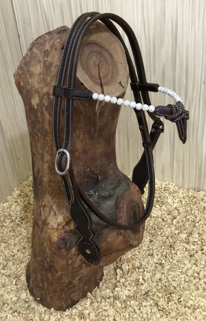 Western Hoofdstel Crystal Balls Futurity browband